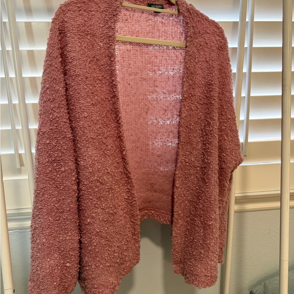 Wild Fable Textured Pink Cardigan